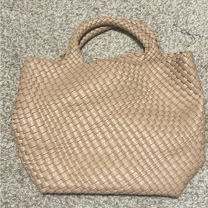Used once Amazon woven faux leather bag